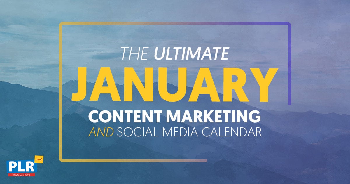 FREE January 2024 Content Marketing Calendar [UPDATED Nov 2023]